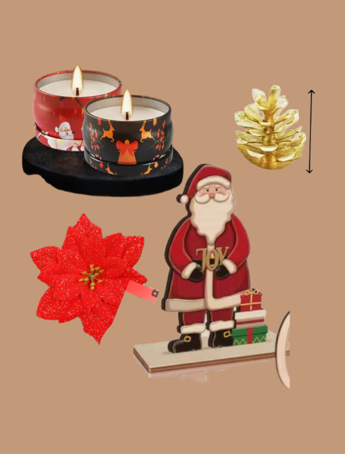 N35 Mini sac cadeau Noël Festif