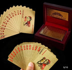 N19 Coffret As de Pique– Cendrier Bulldog Stylé & Jeu de Cartes doré luxe