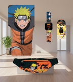 🌀 N12 Coffret Cadeau Officiel Naruto™ – Serviette, Montre LED & Sac Banane