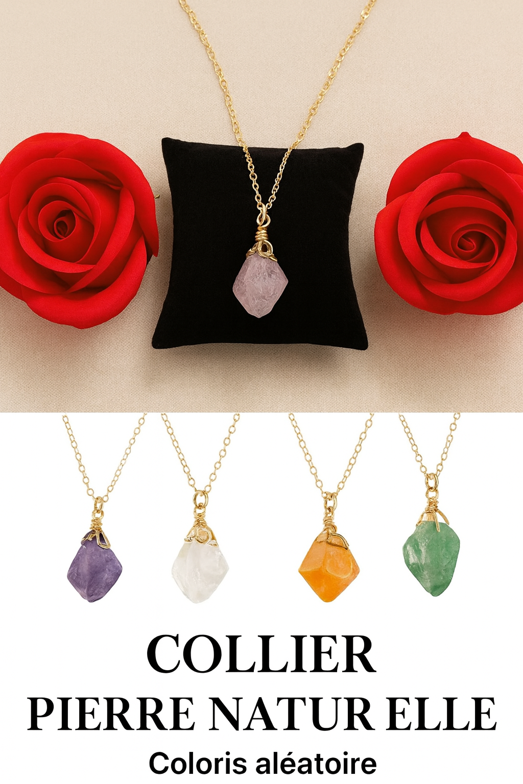 N07 Collier Cristal élégance