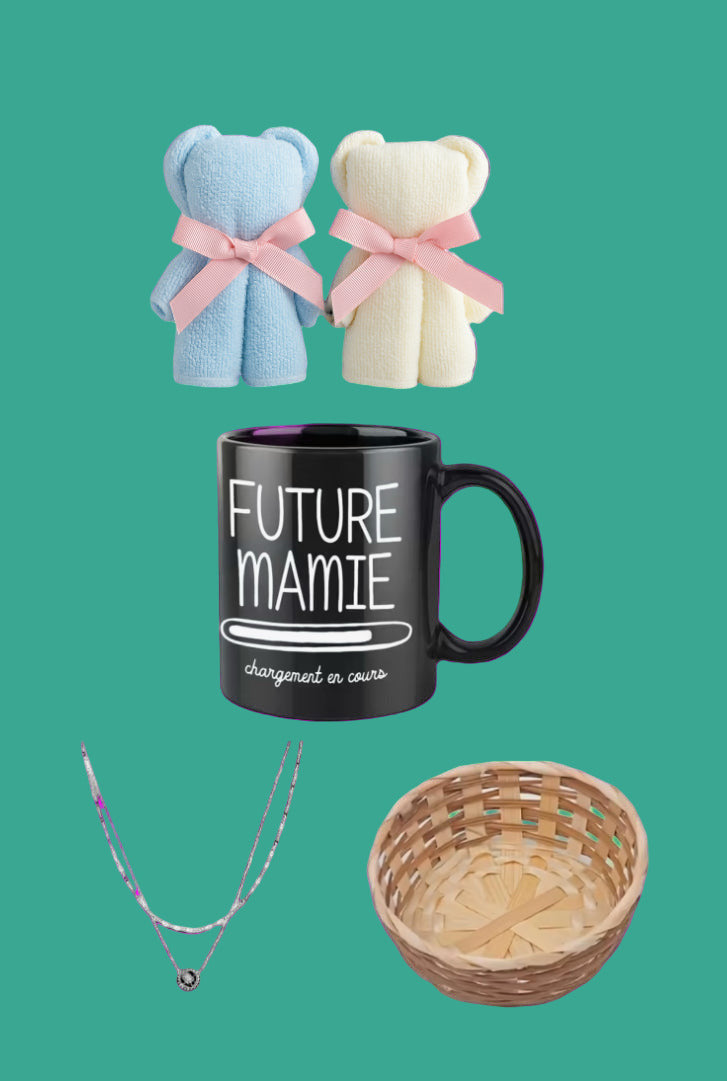 🩵 Coffret “Future Mamie – Chargement en cours”